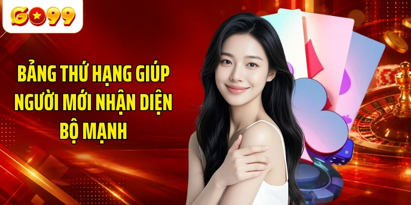 Bảng thứ hạng giúp người mới nhận diện bộ mạnh