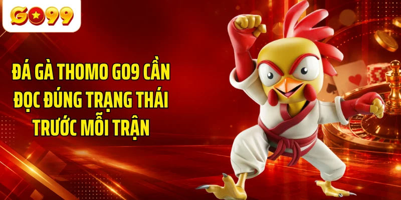 Đá gà Thomo GO9 cần đọc đúng trạng thái trước mỗi trận