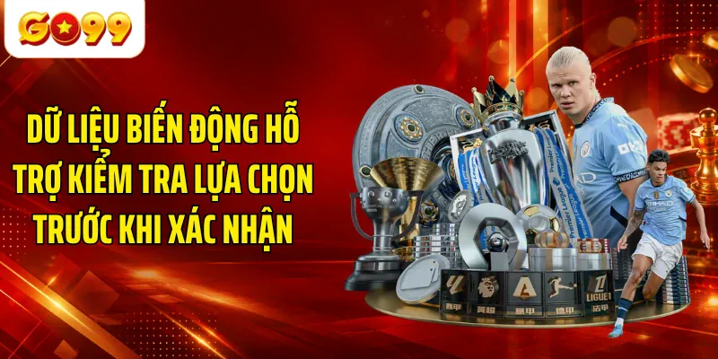 Dữ liệu biến động hỗ trợ kiểm tra lựa chọn trước khi xác nhận